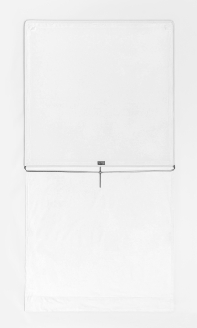 48" X 48" Bleached Muslin Floppy - Opens to 48" X 96"